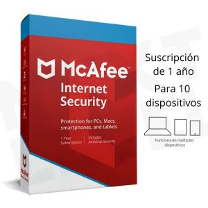 Licencia McAfee Internet Security – Clave de 25 Dígitos (Duración 1 Año)